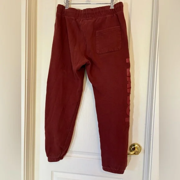Playboy Burgundy Logo Jogger Sweatpants M - Picture 2 of 6
